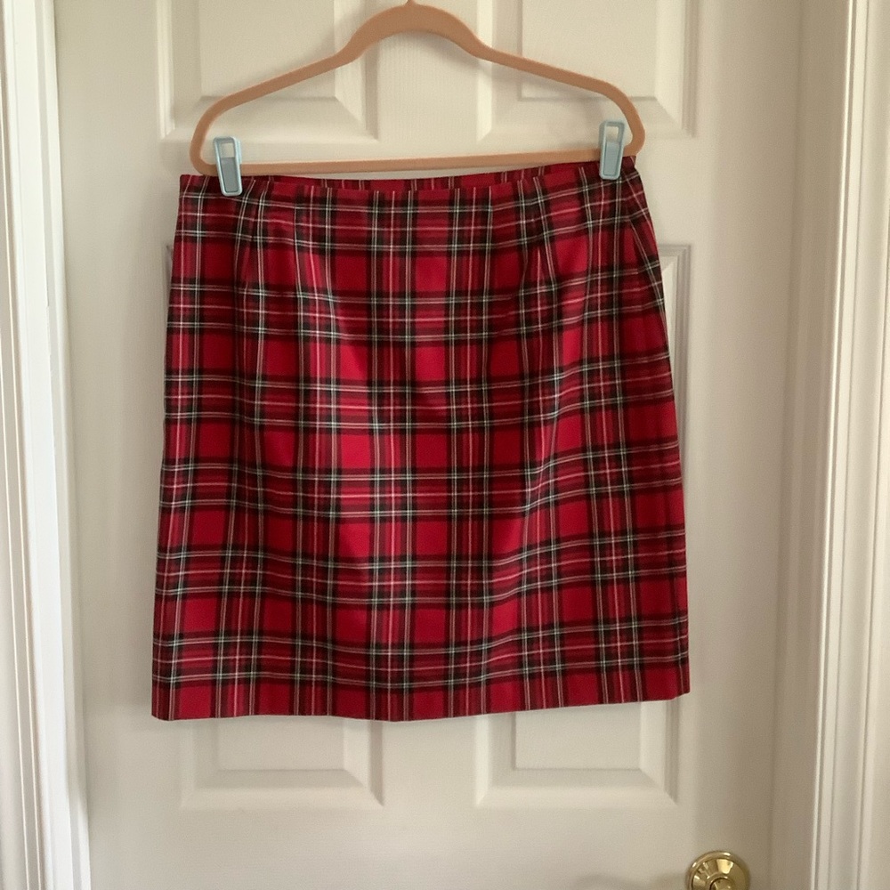 Talbots plaid skirt